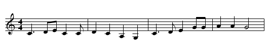 Calton Weaver - staff notation