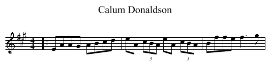 Calum Donaldson - staff notation