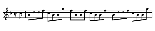 Calum Figheadair - staff notation