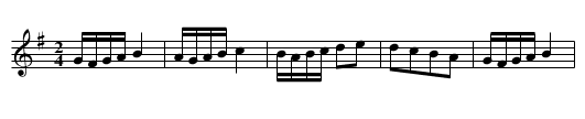 Camargo. JJo2.030 - staff notation