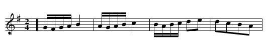 Camargo - staff notation