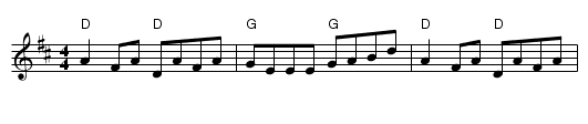 Camaronian Reel - staff notation