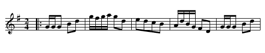 Camberwell Frolick - staff notation