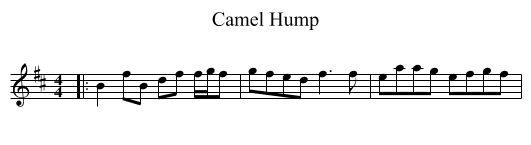 Camel Hump - staff notation