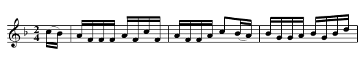 CAMERANIN REEL - staff notation