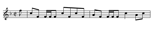 Cameronian Rant, The - staff notation