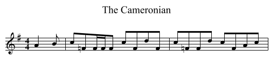 Cameronian, The  - staff notation