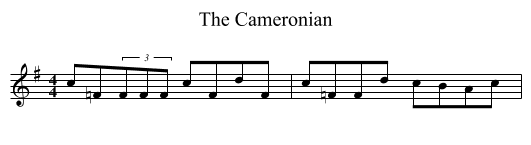Cameronian, The  - staff notation