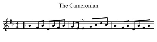 Cameronian, The  - staff notation