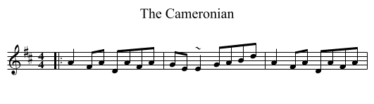 Cameronian, The  - staff notation