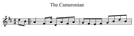 Cameronian, The  - staff notation
