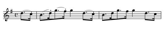 Cameron's Favorite - staff notation