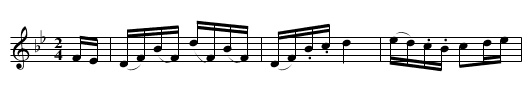 Cameron’s Reel - staff notation