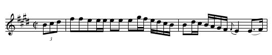 Camillo March, The EHo.079 - staff notation