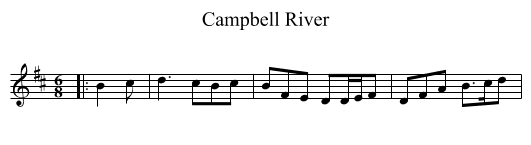 Campbell River - staff notation