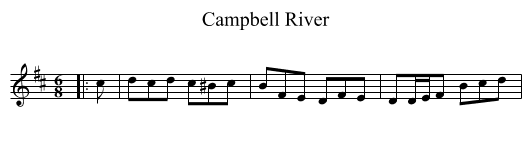 Campbell River - staff notation