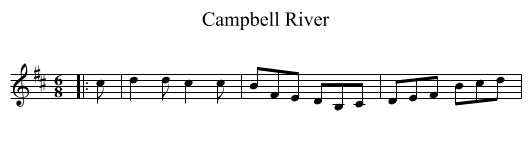 Campbell River - staff notation