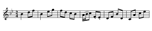 Campbell’s Allemand - staff notation