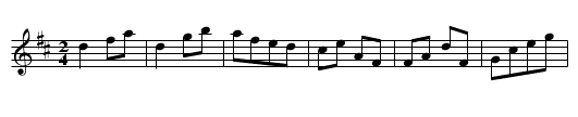 Campbell's Allemande. - staff notation
