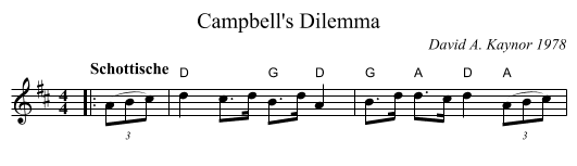Campbell's Dilemma - staff notation