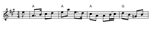 Campbell's Farewell To Redcastle #1 - staff notation