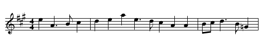 Campbell's Farewell to Redcastle - staff notation