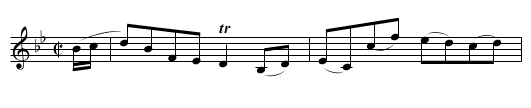 Campbell's Reel [1] - staff notation