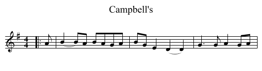 Campbell's - staff notation