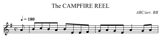 CAMPFIRE REEL, The - staff notation
