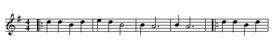 Camptown Races - staff notation