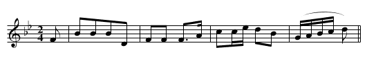 Cân tair-sîr-ar-ddeg Cymru - staff notation