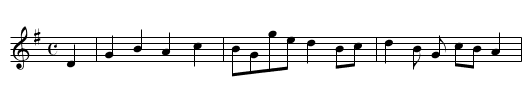 Canaan - staff notation