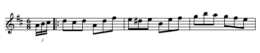Canadian Set I, 1st Change - staff notation