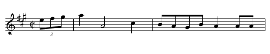 Canadian Set I, 3rd Change - staff notation
