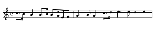 Canal Boat, The - staff notation