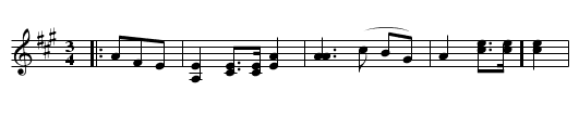 Canary Waltz - staff notation