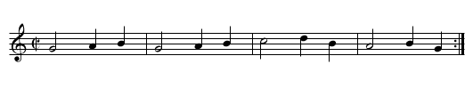 Canary - staff notation