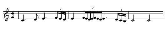 Canción (MQ 018) - staff notation