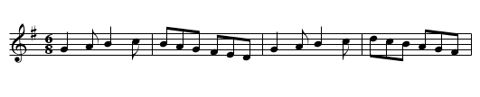 Candle Gill. - staff notation
