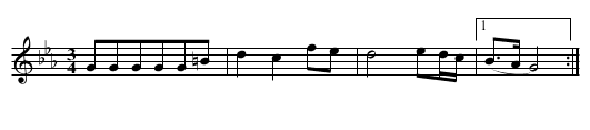 Cantar de Ronda (CT 410) - staff notation