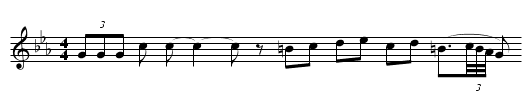 Cantar de Ronda (CT 412) - staff notation