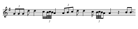 Cantar de Trabayu (CT 213) - staff notation