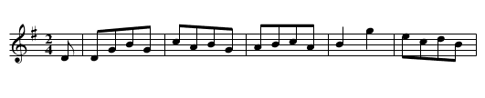 Canterbury Revel - staff notation