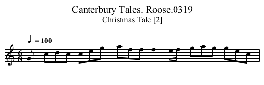 Canterbury Tales. Roose.0319 - staff notation