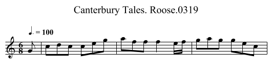 Canterbury Tales. Roose.0319 - staff notation