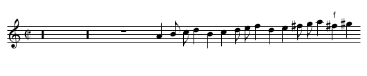 Canzon II a 6 - staff notation