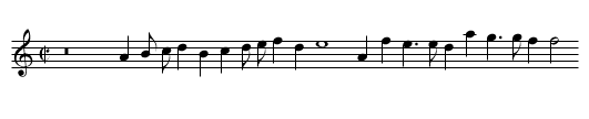 Canzon II a 6 - staff notation