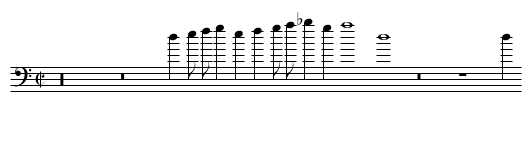 Canzon II a 6 - staff notation