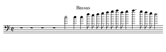 Canzon Terza - staff notation
