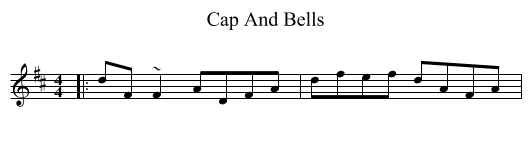 Cap And Bells - staff notation